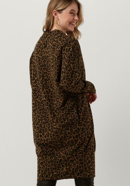 Braune 10DAYS Minikleid V-NECK DRESS LEOPARD - large