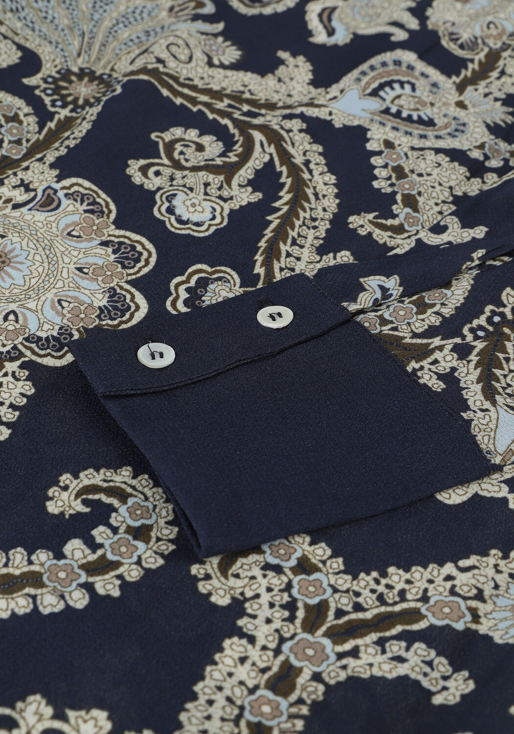 Blaue MOS MOSH Blusen URIKA PERSIA LS BLOUSE - large