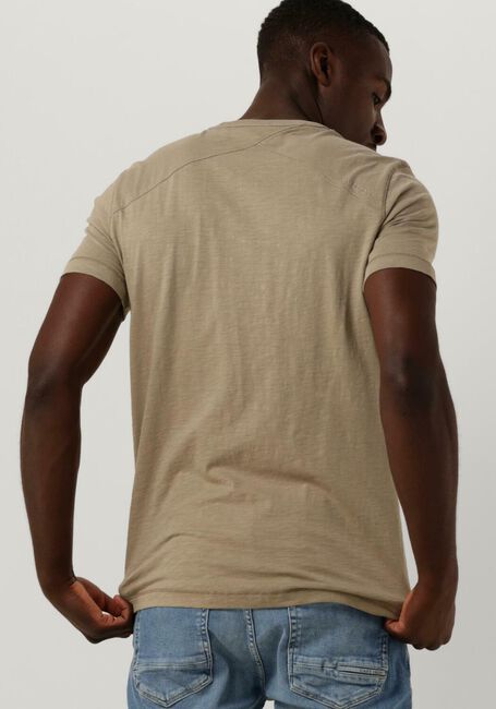 Olive CAST IRON T-shirt SHORT SLEEVE R-NECK COTTON SLUB - large