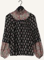 Schwarze SUMMUM Top TOP HIGH NECK ORNAMENT VISCOSE Schwarze SUMMUM Top TOP HIGH NECK ORNAMENT VISCOSE - medium