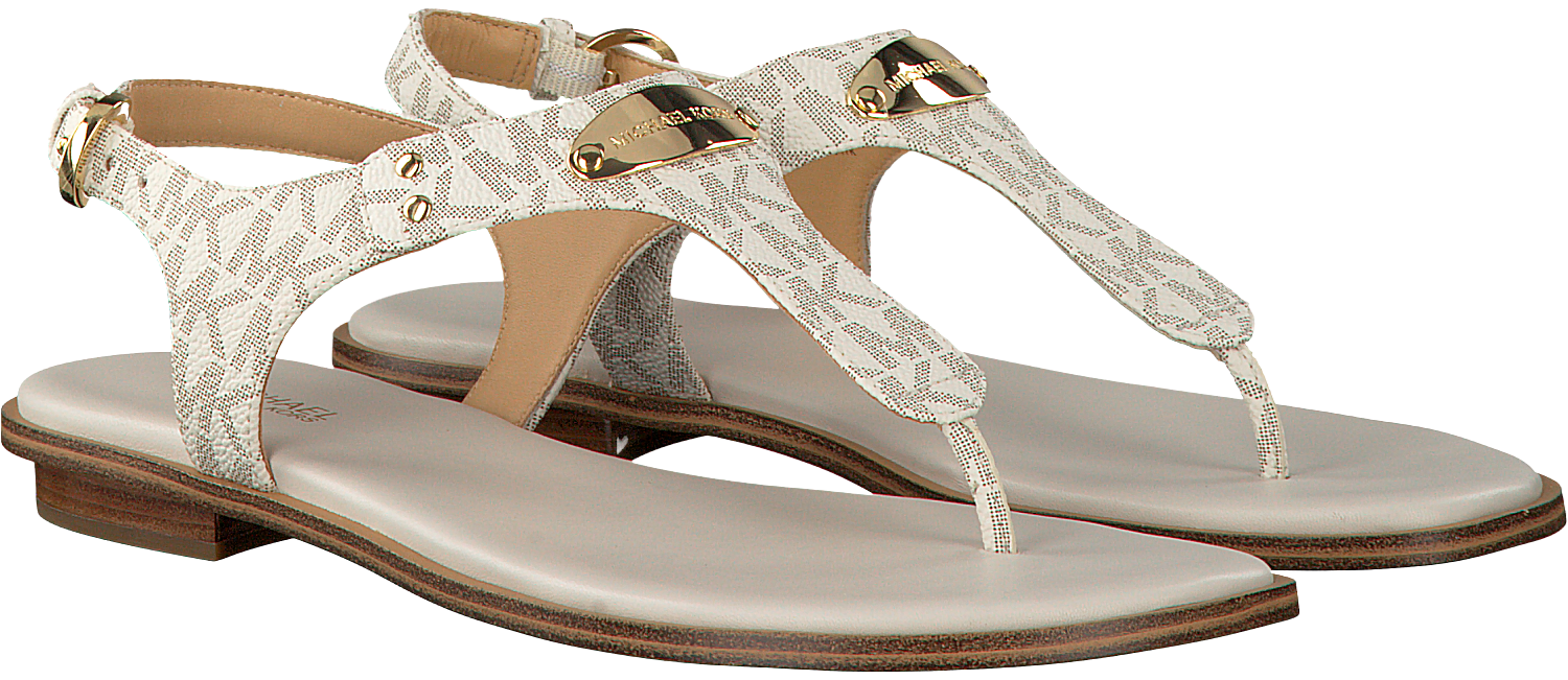 Beige MICHAEL KORS Sandalen MK PLATE THONG | Omoda