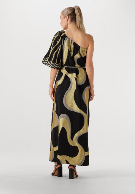 Goldfarbene NEMA Maxikleid N109 - large