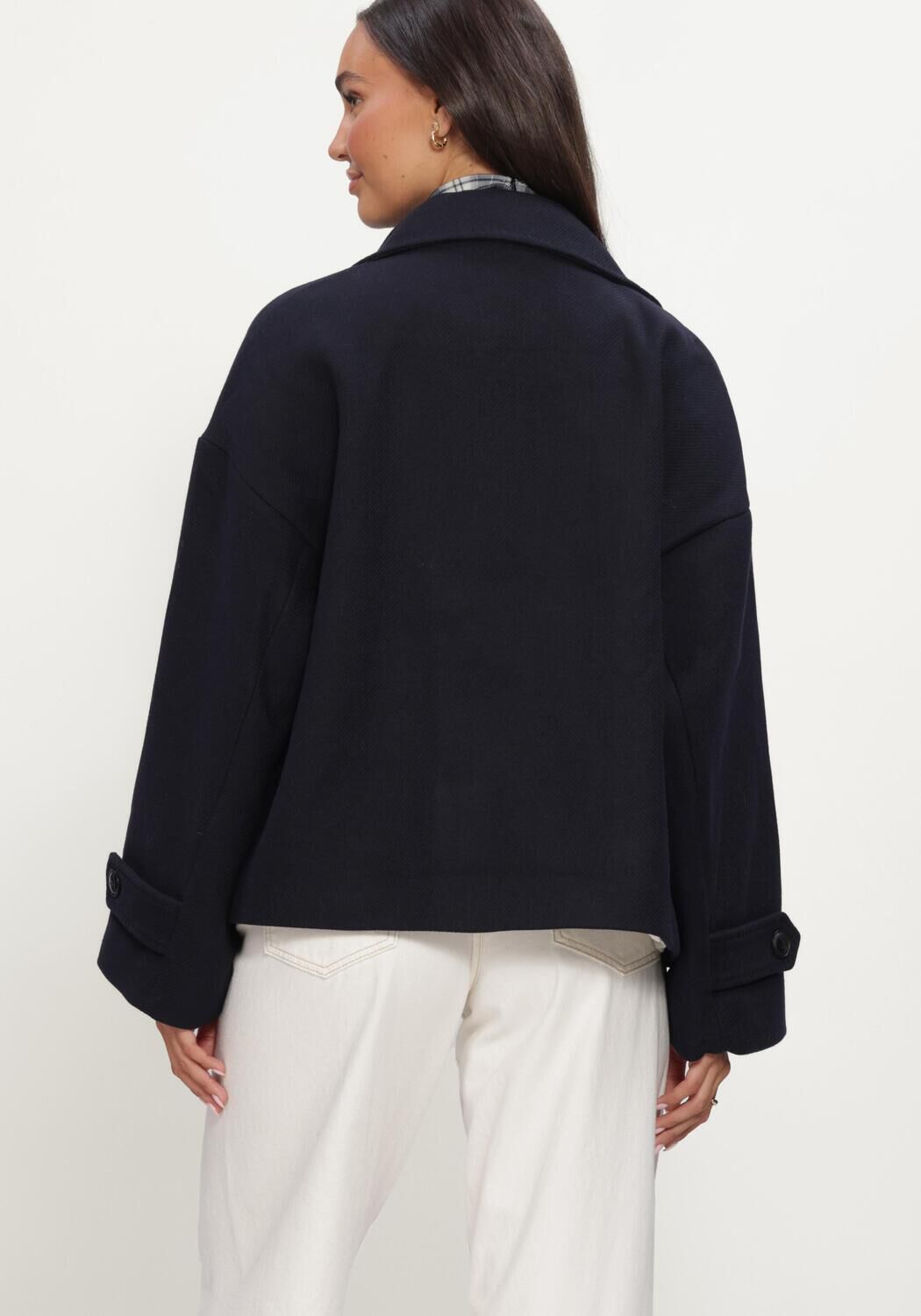 Dunkelblau RUBY TUESDAY Jacken MATHO SHORT DOUBLE BREASTED WOOLEN COAT - large