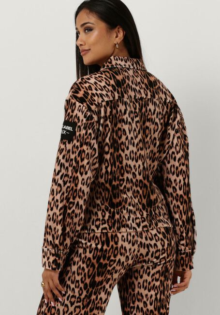 Braune ALIX THE LABEL Blusen LADIES WOVEN LEOPARD VELVET BLOUSE - large