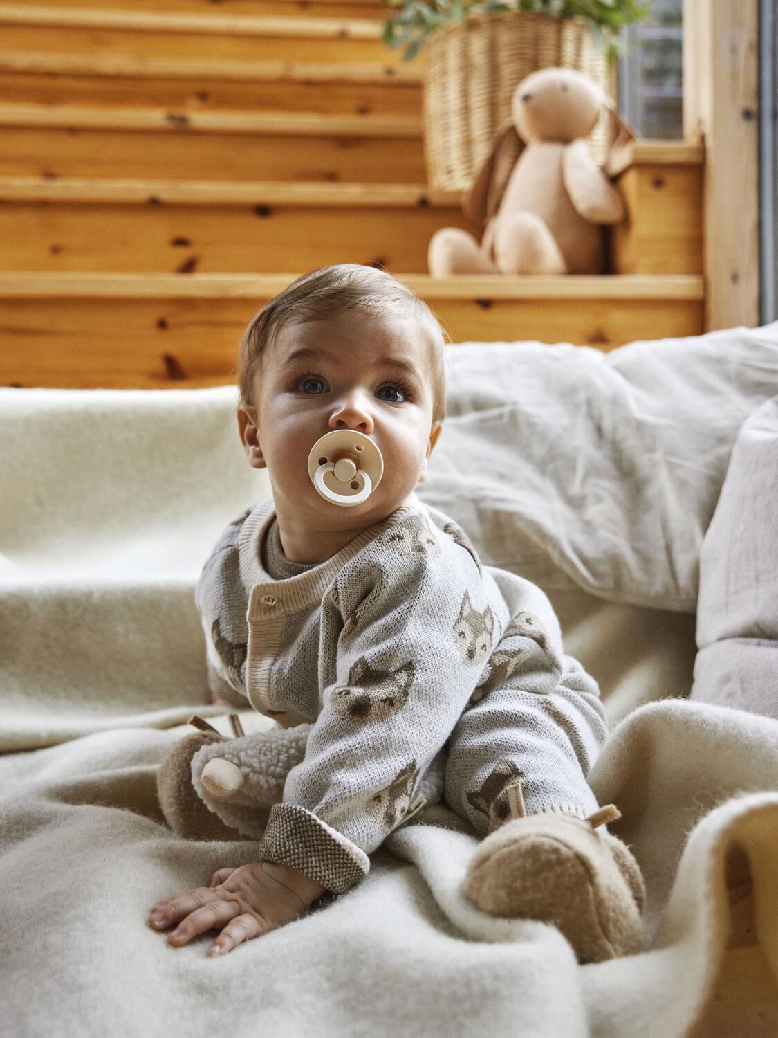 Beige LIL' ATELIER Hosen NBMLAMOE KNIT PANT LIL - large