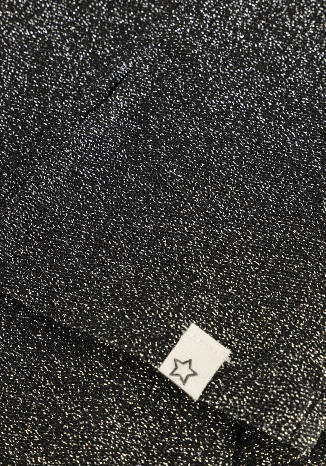 Silberne YOUR WISHES Schlaghose GLITTER FLARED LEGGING - large