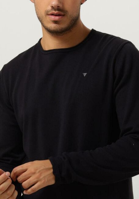 Graue PURE PATH Pullover FLAT KNITTED SHIRT WITH SMALL LOGO ON CHEST - large
