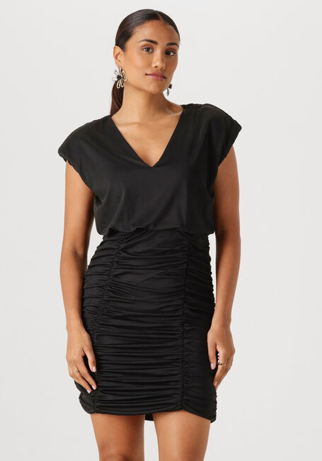 Schwarze SELECTED WOMEN Minikleid SLFSLIM MIRA REVERSIBLE SL SHORT DRESS - large