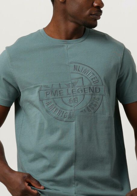 Grüne PME LEGEND T-shirt SHORT SLEEVE R-NECK PLAY MIX PIQUE - large