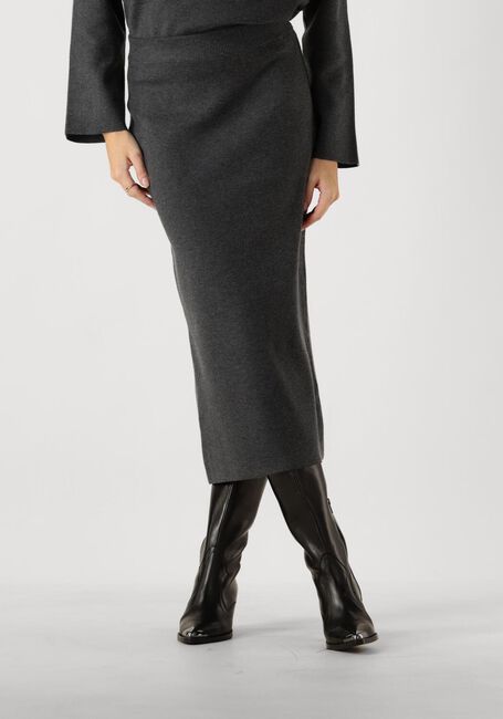 Dunkelgrau OBJECT Midirock OBJREYNARD HW KNIT SKIRT - large