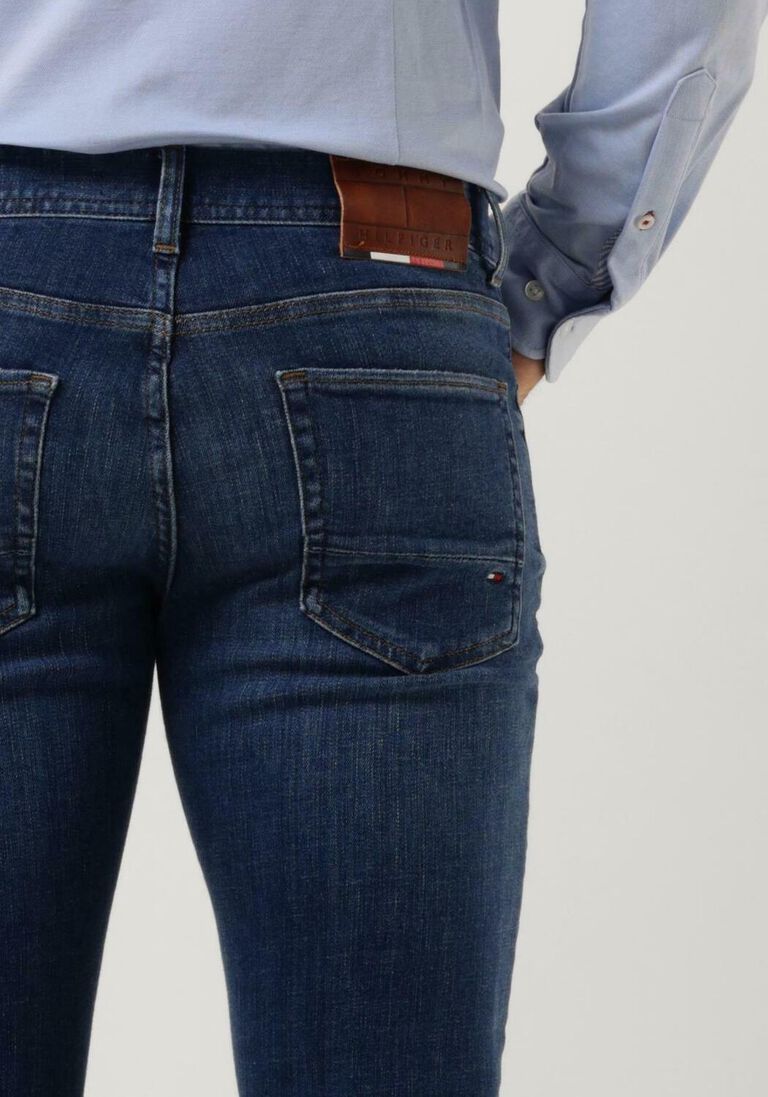 blaue tommy hilfiger slim fit jeans xtr slim layton pstr rick indigoh IV10011
