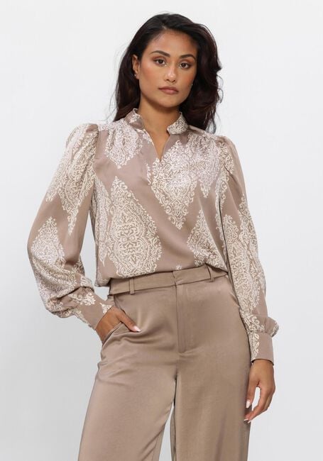 Taupe NEO NOIR Blusen ROSSLYN PAISLEY DROP BLOUSE - large