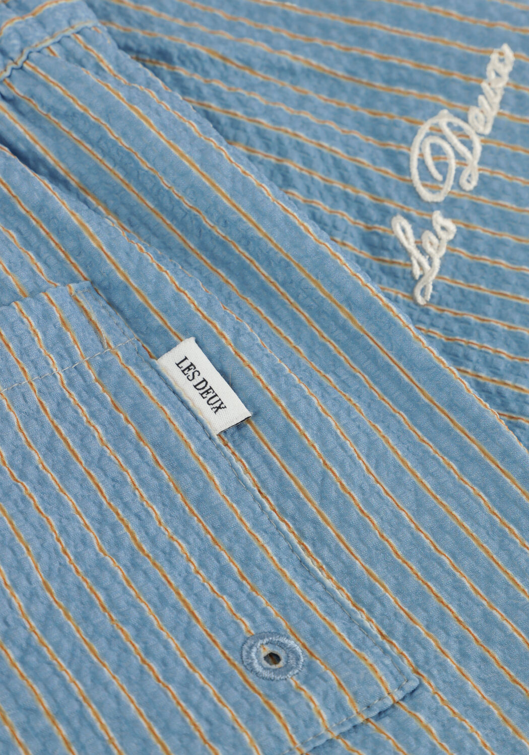 Hellblau LES DEUX Badehosen STAN STRIPE SWIM SHORTS - large