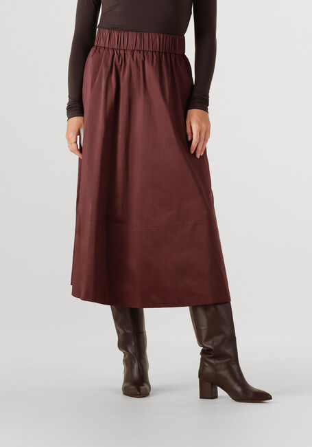 Bordeaux NEO NOIR Midirock YARA POPLIN SKIRT - large