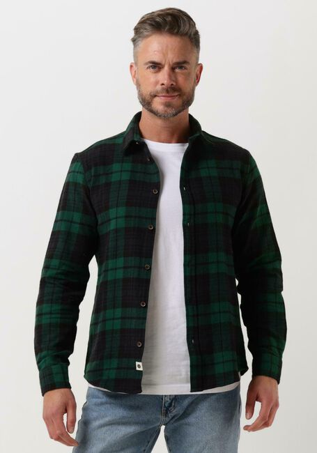 Dunkelgrün ANERKJENDT Casual-Oberhemd AKLOUIS BRUSHED CHECK - large