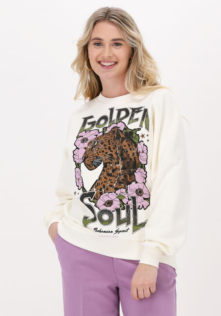 Beige COLOURFUL REBEL Sweatshirt GOLDEN SOUL DROPPED SHOULDER SWEAT - large
