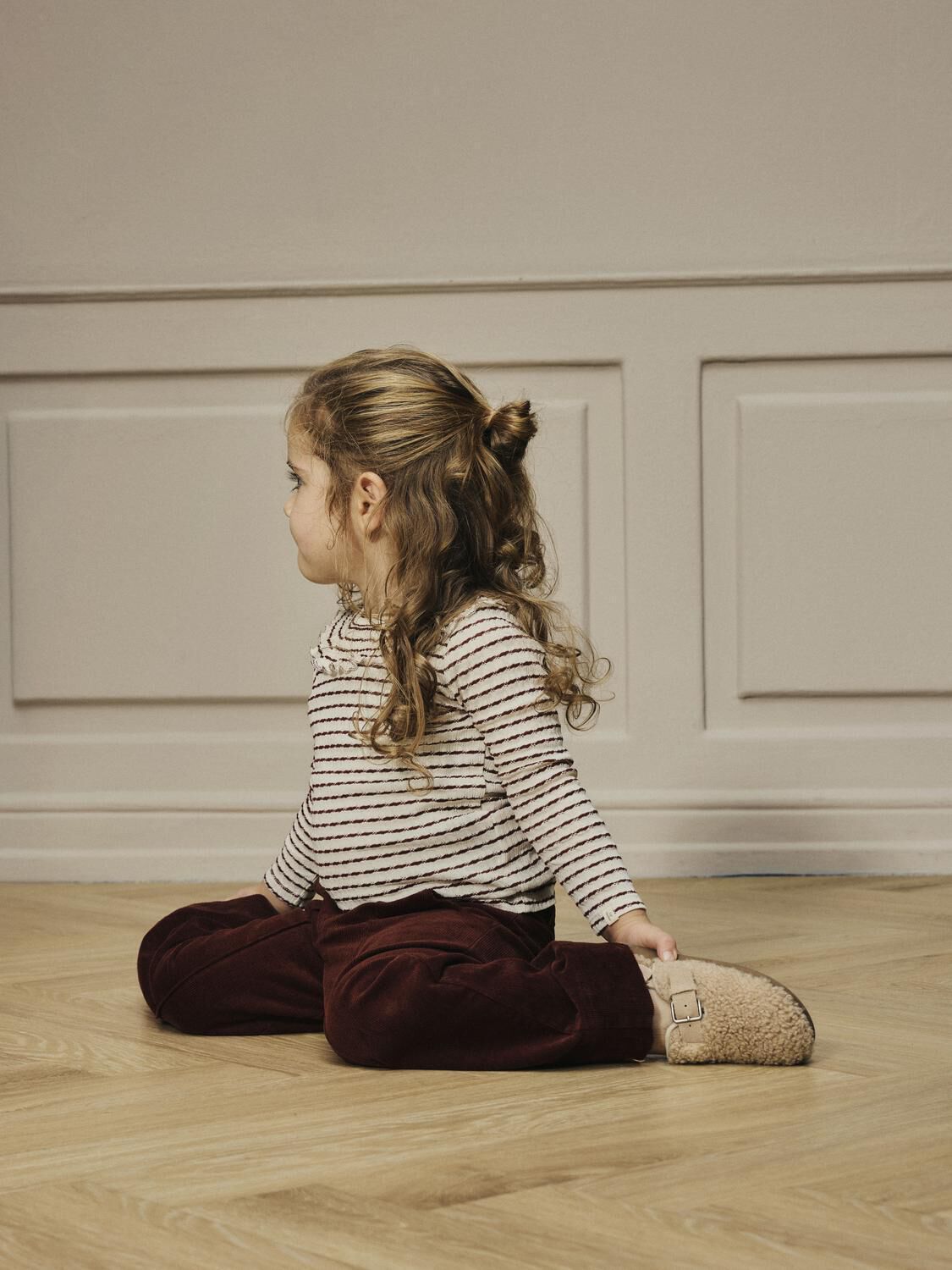 Creme LIL' ATELIER Top NMFOSOPHIA LS SLIM TOP LIL - large