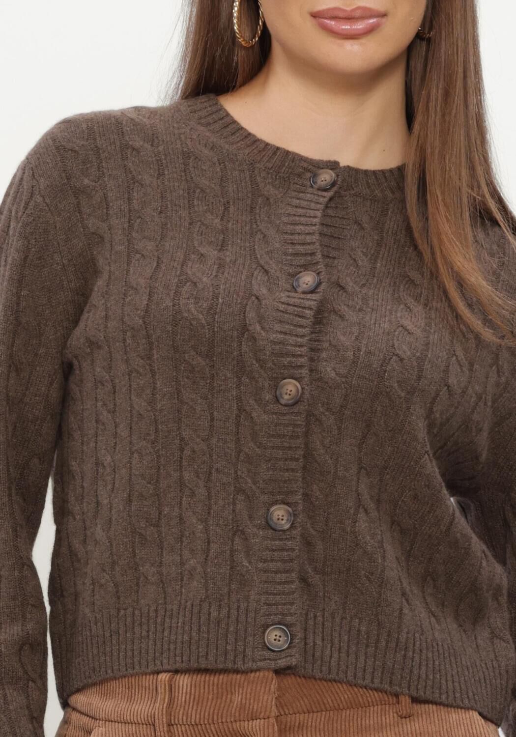 Braune VANESSA BRUNO Strickjacke HOBSON - large