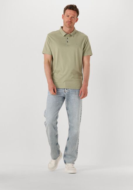Grüne CALVIN KLEIN Polo-Shirt SS SUPIMA CHEST EMB - large