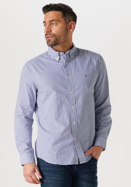Blaue TOMMY HILFIGER Klassisches Oberhemd FLEX POPLIN CLASSIC - large