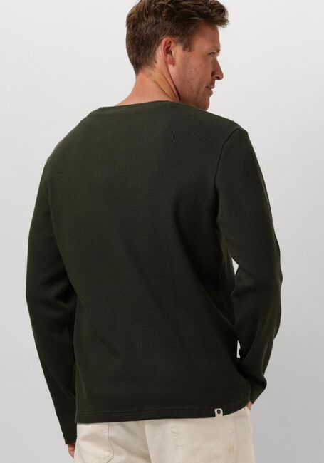 Dunkelgrün ANERKJENDT Polos & T-Shirts AKKIKKI L/S WAFFLE TEE - large