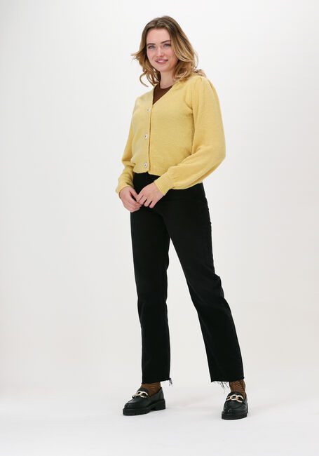 Gelbe OBJECT Strickjacke EVE NONSIA L/S SHORT CARDIGAN - large