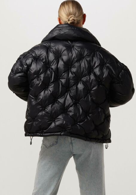 Schwarze GUESS Wattierte Jack PERLA EMBELLISHED PUFFA - large