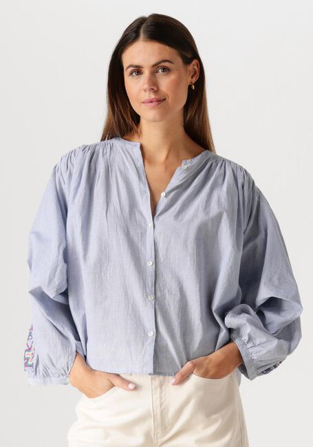 Blaue BY-BAR Blusen BECKY PINSTRIPE BLOUSE - large