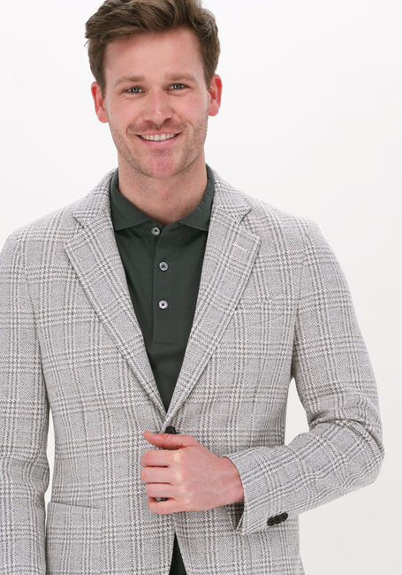 Beige PROFUOMO Sakkos JACKET KNIT CHECK BEIGE - large
