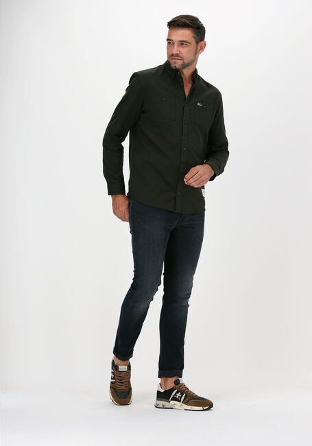 Olive TOMMY JEANS Casual-Oberhemd TJM TWO TONE OXFORD SHIRT - large