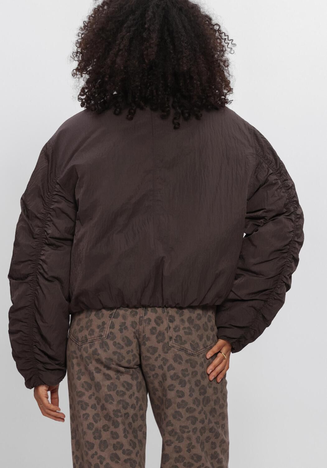 Braune BY-BAR Jack BODIE BOMBER JACKET - large