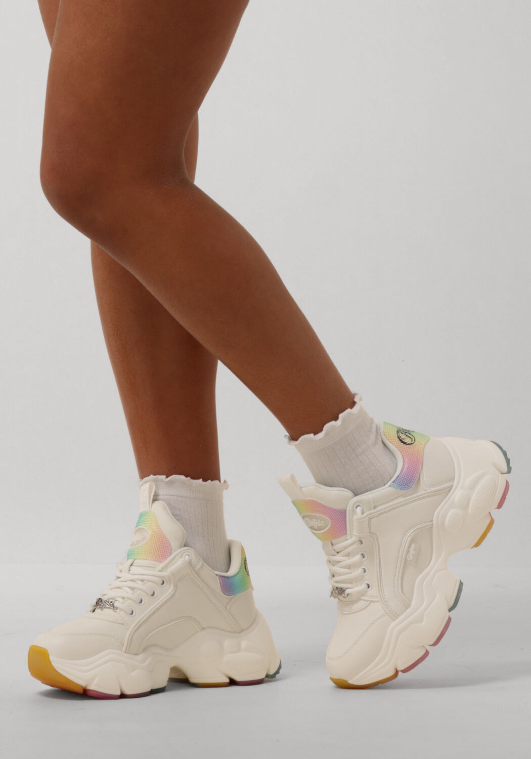 Wei&szlig;e BUFFALO Sneaker Low BINARY C - large