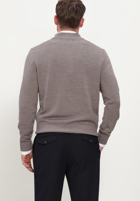 Taupe STEFANO LAURAN Pullover DOUBLE KNIT ZIP - large