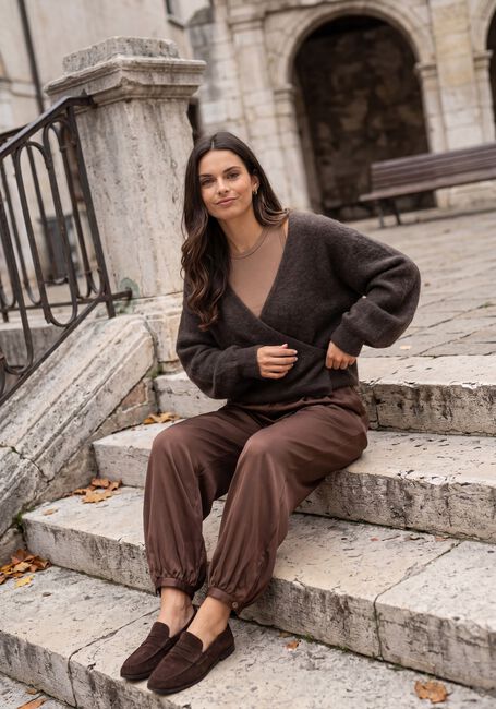 Schwarze SECOND FEMALE Pullover & Cardigans GABBY WRAP KNIT - large