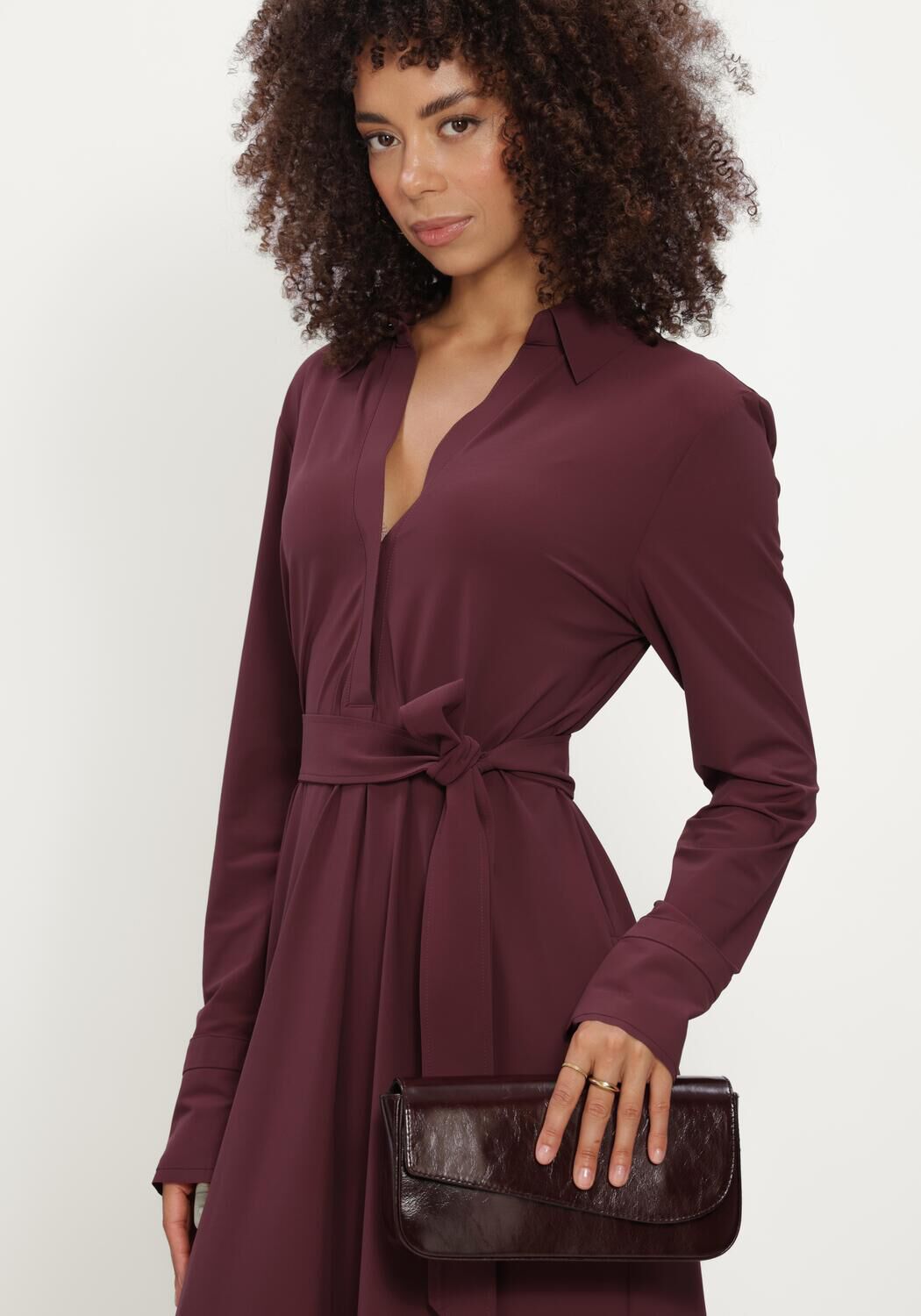 Bordeaux JAPAN TKY Midikleid RASY - large