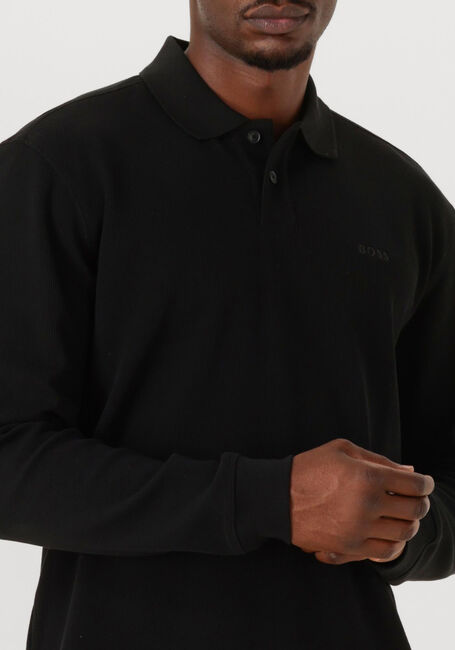 Schwarze BOSS ORANGE Polo-Shirt PETEMPESTO LONG - large