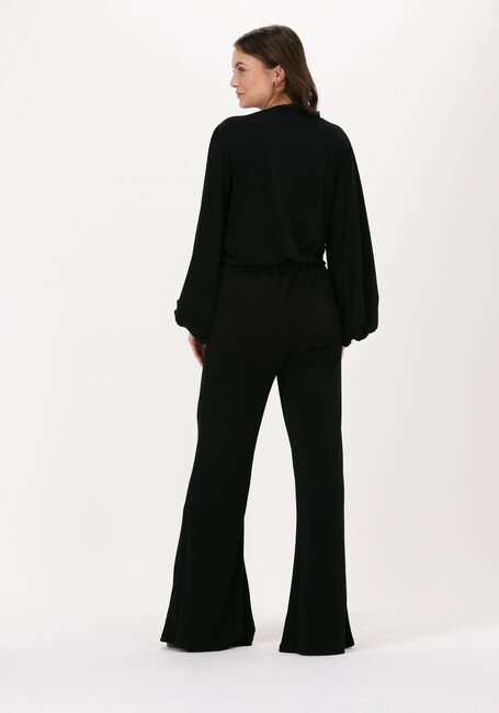 Schwarze ALIX THE LABEL Schlaghose KNITTED JUMPSUIT WITH KNOT AT FRONT - large
