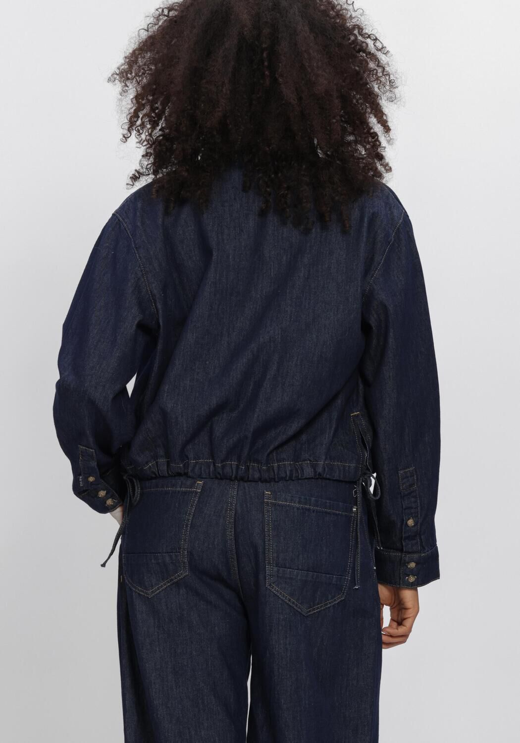 Dunkelblau SUMMUM Blusen DENIM BLOUSE LIGHT COTTON TWIL - large