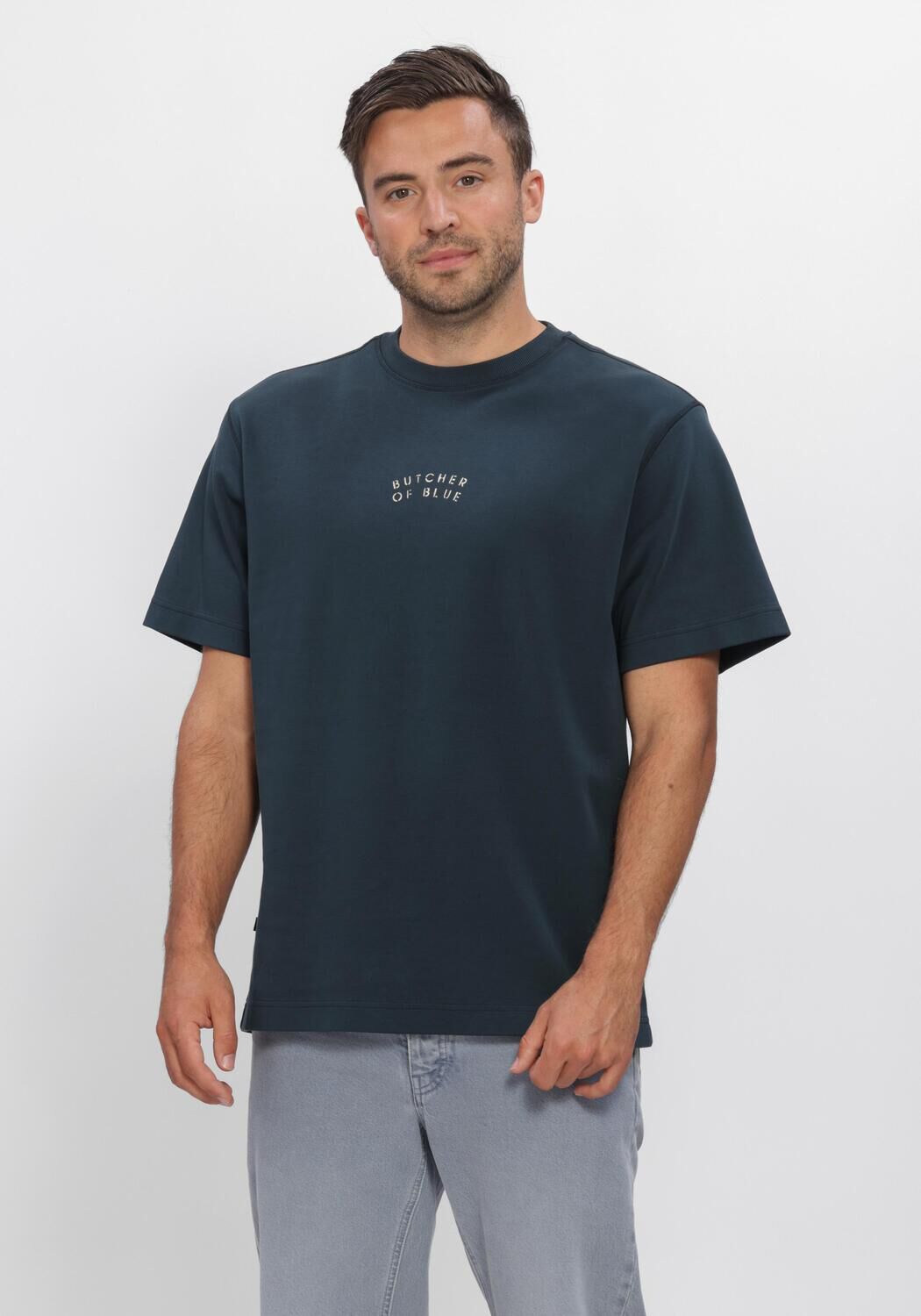 Dunkelblau BUTCHER OF BLUE T-shirt MERCER LAYER LOOSE TEE - large