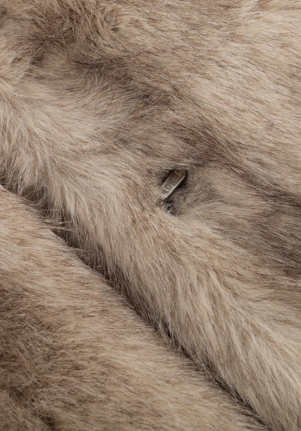 Beige NEO NOIR Fake-Fur-Jack STEPHANIE FAUX FUR LONG JACKET - large