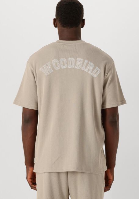 Sand WOODBIRD T-shirt WBBAINE WAFFEL TEE - large