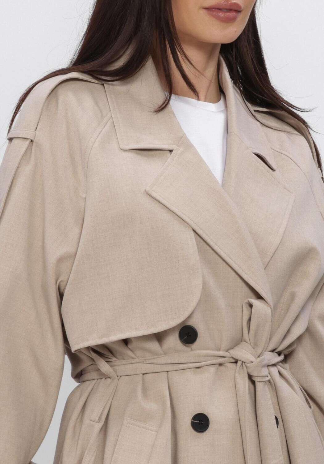 Beige SECOND FEMALE Jacken ZOIE TRENCHCOAT - large