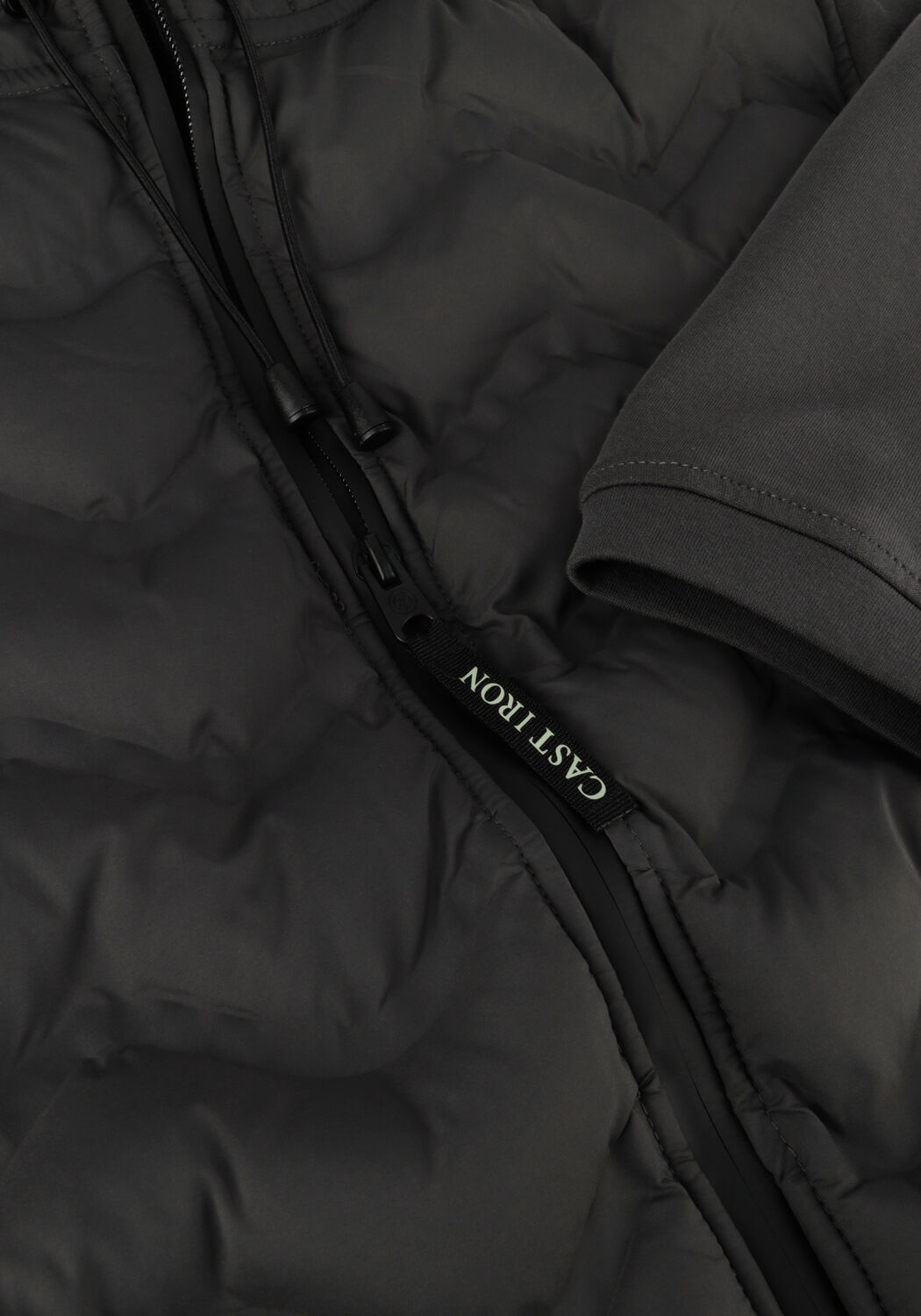 Hellgrau CAST IRON Jack ZIP JACKET INTERLOCK - large