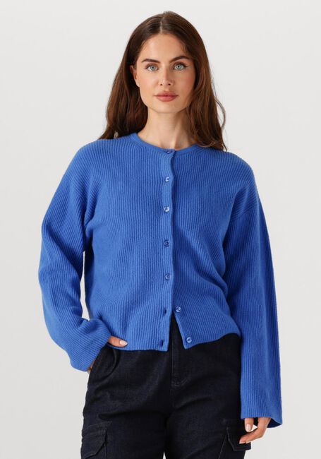 Blaue PENN & INK Strickjacke CARDIGAN W25B345 - large