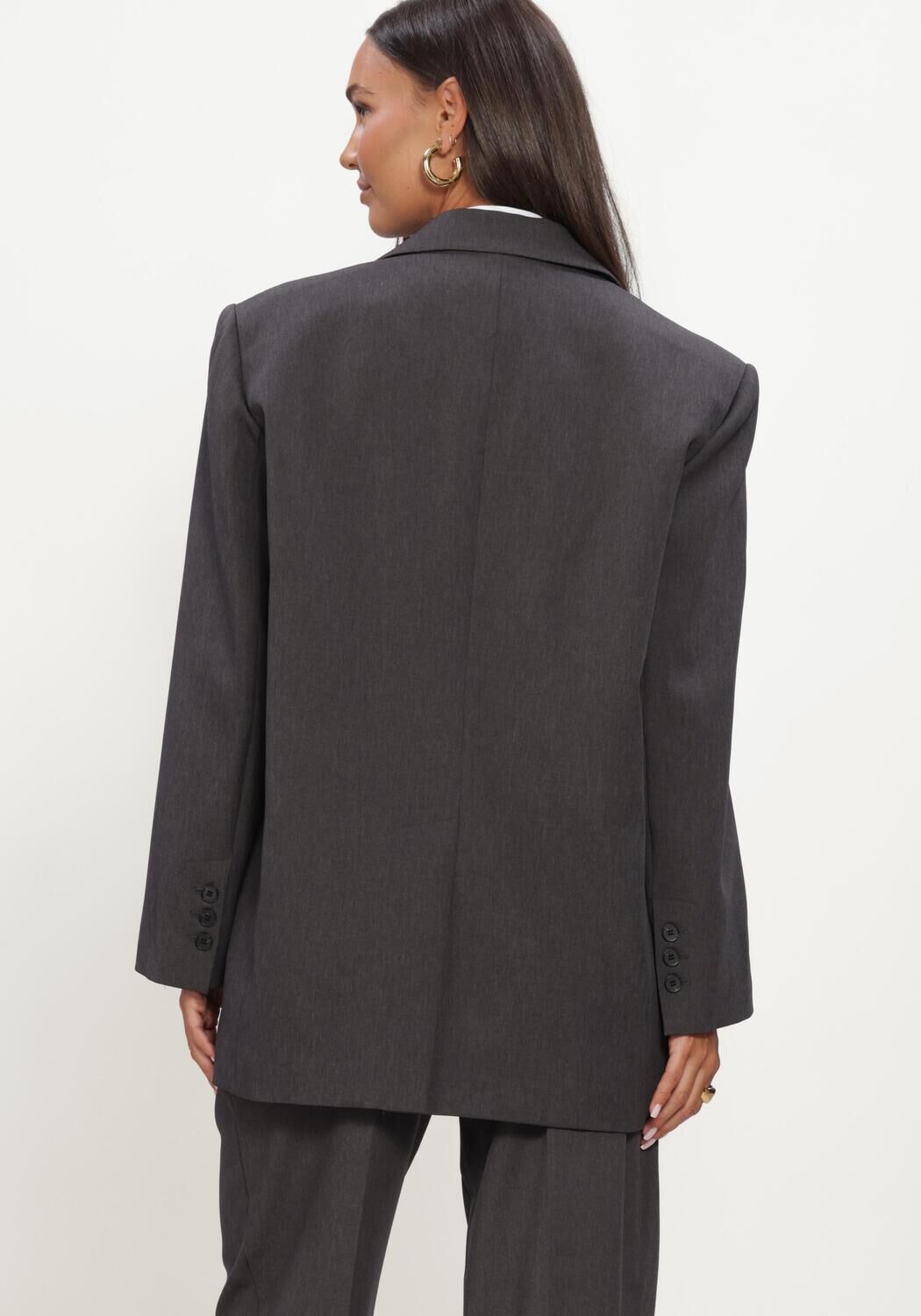 Graue HAUTE L'AMITI&Eacute; Blazers AMY OVERSIZE TRIANGLE BLAZER - large