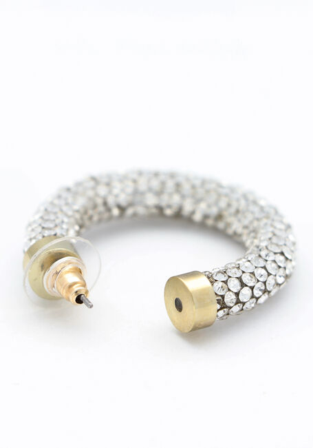 Goldfarbig NOTRE-V Ohrringe EARRING STONES STRASS - large