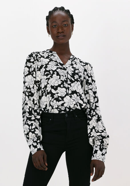 Schwarze MSCH COPENHAGEN Top DEONA MOROCCO LS TOP AOP - large