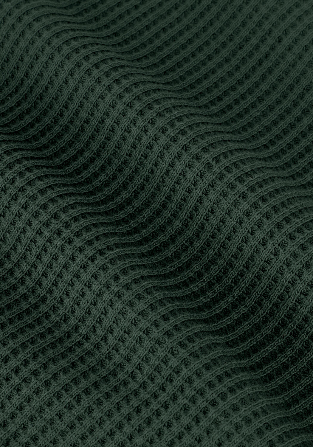 Dunkelgr&uuml;n COLOURFUL REBEL Sweatshirt UNI WAFFLE SLIT SWEAT - large