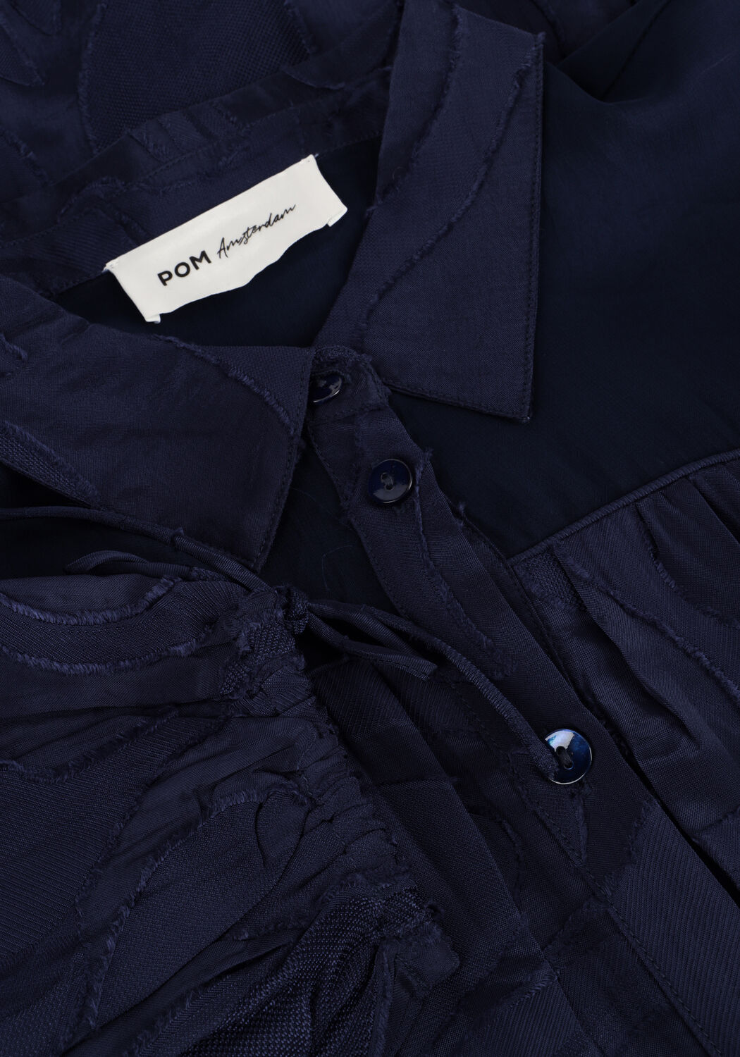 Blaue POM AMSTERDAM Minikleid JACQUARD MIDNIGHT BLUE - large