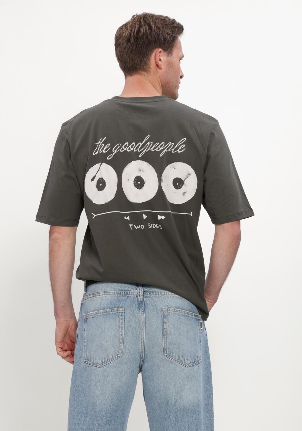 Dunkelgr&uuml;n THE GOODPEOPLE T-shirt TUUR - large